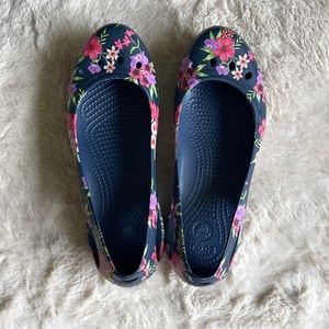 Crocs Floral Print Ballet Flats